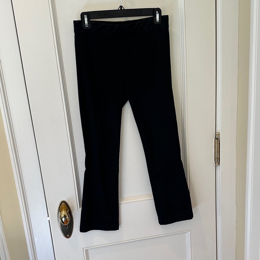 The Row Black Cropped Ankle Pants